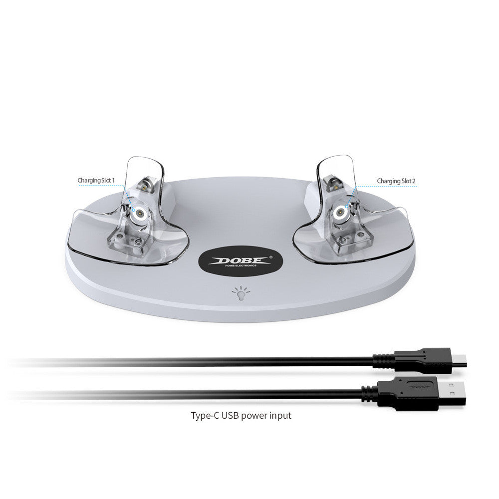 PS5 VR2 Double Handle Magnetic Charging Base PlayStation VR2 Handle Fixed Charger Bracket RGB Light